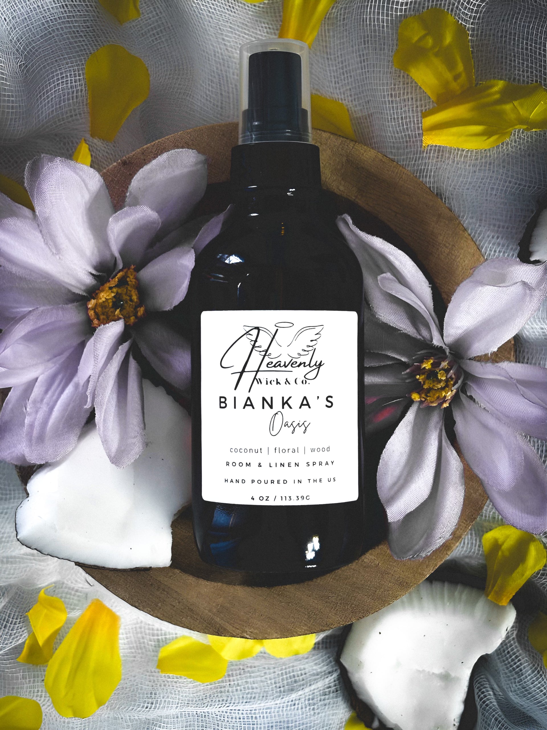 Bianka's Oasis Room & Linen Spray – Heavenly Wick & Co.
